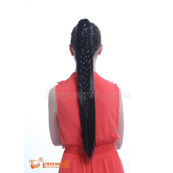 Long braid claw clip ponytail hair pieces  YS-8103
