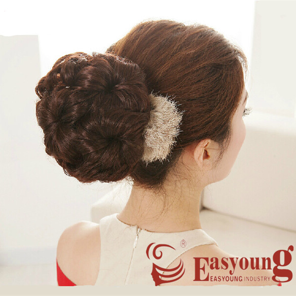 Chignon Type and Synthetic Hair bun pieces 7-flowers