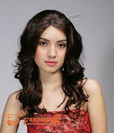 Lady's Lace wig,hand tied lace front wig LF001