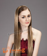 Wholesale Lady's long straight half wigs YS-7001