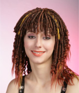Afro curly braids wig,synthetic wig for African women 0371