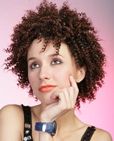 Lady's Afro curly hair wig for black women 0465