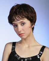 Mum's synthetic short hair wig, kanekalon wig  1028