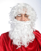 White father's wig,Christmas wig,Santa's wig 0004