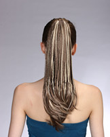 Highlight color braids clip ponytail hair pieces  YS-8068