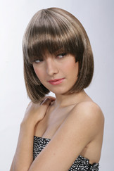 Highlight straight short synthetic hair wigs YS-9007