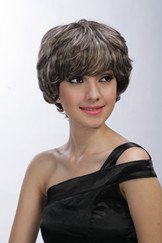 Wholesale short highlight color lady's hair wigs S1324A