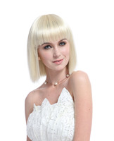 Short synthetic hair wig,blonde hair style YS-9079