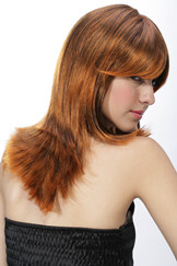 Ladies Long yellow synthetic hair style wig YS-9001