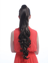 claw clip long hand made curly ponytail hairstyles pieces YS-8102