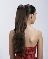 Lady's light curly long clip ponytail hair pieces  0271