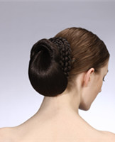 chignon hair piece,braided hair bun YS-8063L