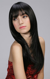 Lady's Synthetic hair styles long straight wig 2576L