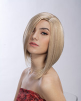 Lady's short wig, synthetic blonde hair wigs YS-9005