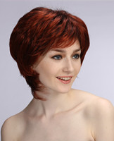 Synthetic short red hair wigs for women 9049