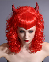 Red synthetic wigs, devil wigs,witch wigs YS-6016