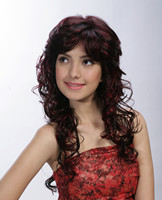 Kanekalon synthetic curly hair wigs 3383A