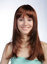 Ladies long synthetic hair wigs wholesale  Fanlan