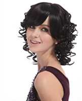 Curly synthetic hair wigs wholesale price YS-9057