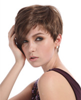 Red short synthetic hair wigs for ladies YS-9086