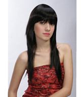 Long black best synthetic hair wigs suppliers  IMG007