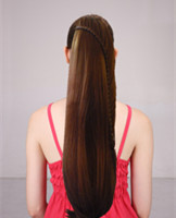 Wholesales claw clip heat resistant ponytail hair YS-8148
