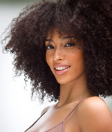Kinky afro curly hair bulk,synthetic hair pieces 23