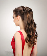 Brown ponytail hair extension,omber color hairpieces YS-8190