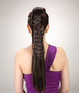 Claw clip in hair extension,fake ponytail hairpieces YS-8185A