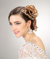 Blonde braids wedding hairpieces,hair accessory YS-5059