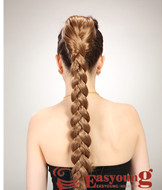 Fake braids hairpieces, claw clip ponytail hairYS-8158