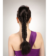 Yaki ponytail briads hairpieces with claw clip YS-8182