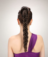 Fistail braids ponytail hair pieces,hair accessory YS-8183