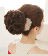 Chignon Type and Synthetic Hair bun pieces 7-flowers