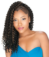 Two tone ombre afro curly hair weave for black women 16